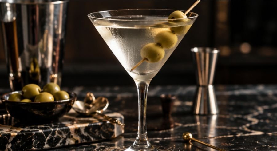 2 Properly Dirty Martini