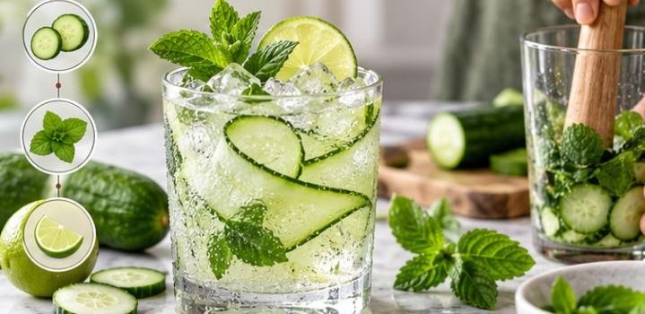 Cucumber Mint Lime Cooler