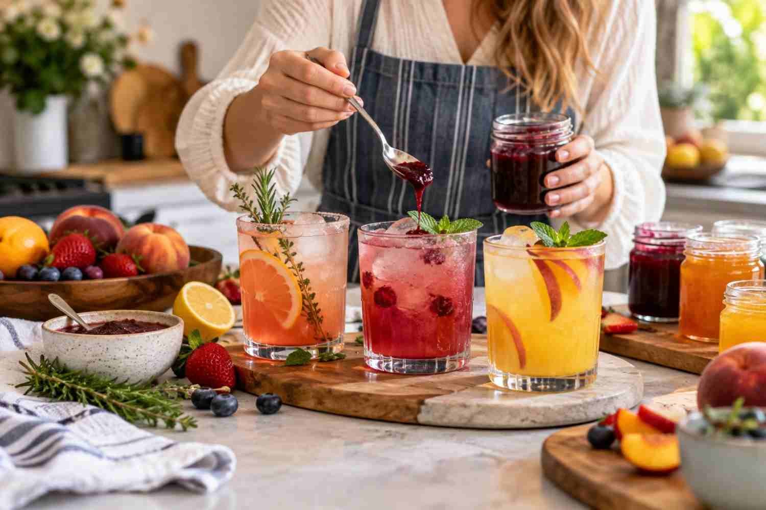 How to Make Mocktail Recipes Using Seasonal Fruit Preserves