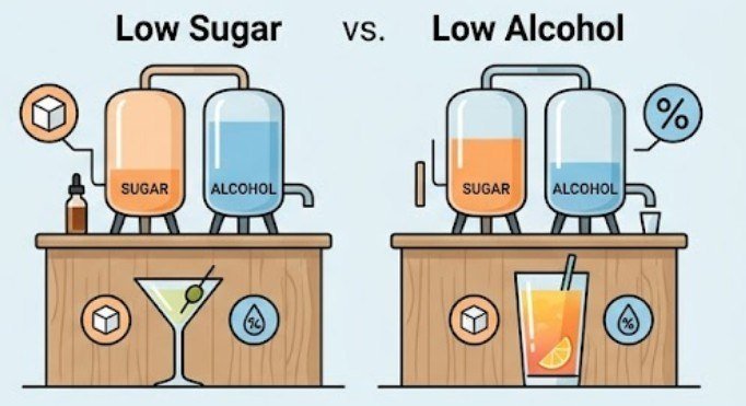 Less Sugar Does Not Cancel Alcohol Risk
