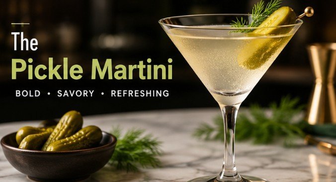 Pickle Martini Recipe With Vermouth You Can Make at Home
