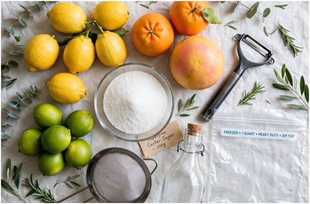 Ingredients and Essential Tools for Citrus Oil Extraction