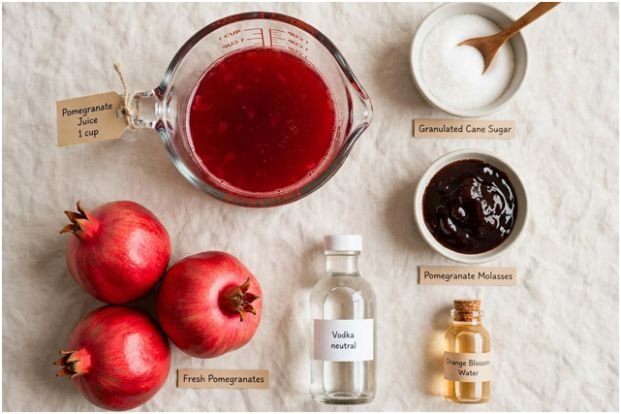 Ingredients and Ratios for Authentic Pomegranate Grenadine