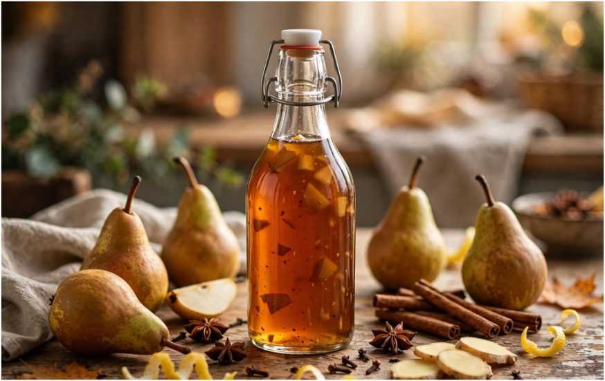 spiced pear simple syrup recipe