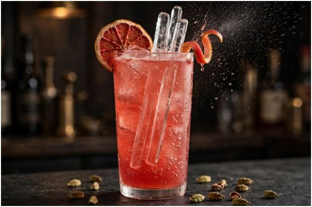Spiced Quinine Grapefruit Tonic