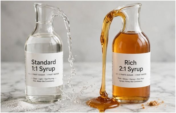 Choosing Your Base: 1:1 Standard vs. 2:1 Rich Syrups
