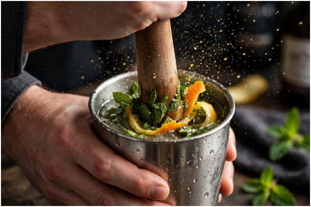 Step-by-Step Technique: Chilling, Muddling, and Layering